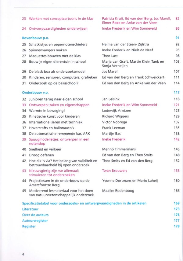 Onderzoeken en ontwerpen met 4- tot 14- jarigen